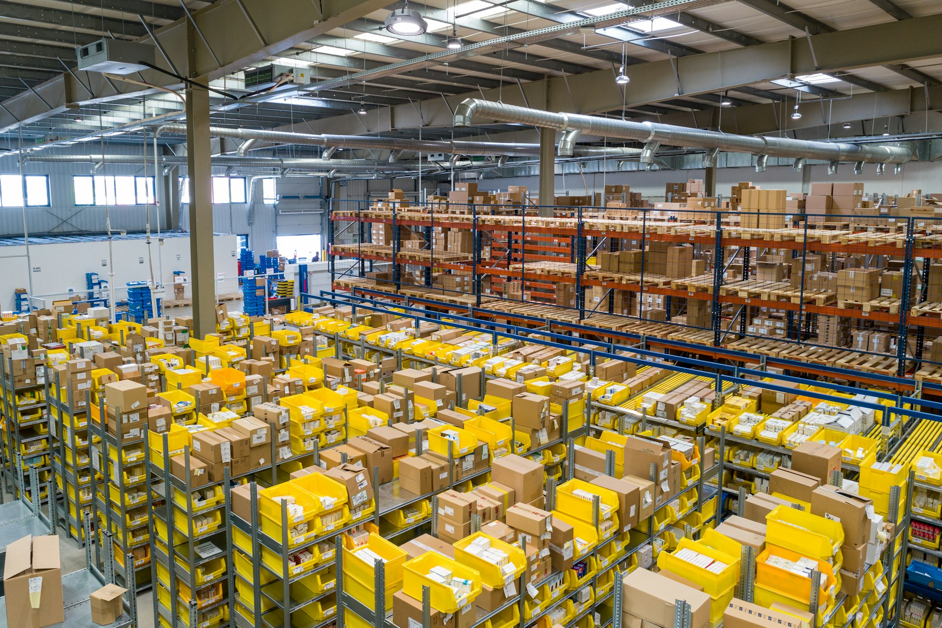 Warehouse Interior — Secure Storage Racks